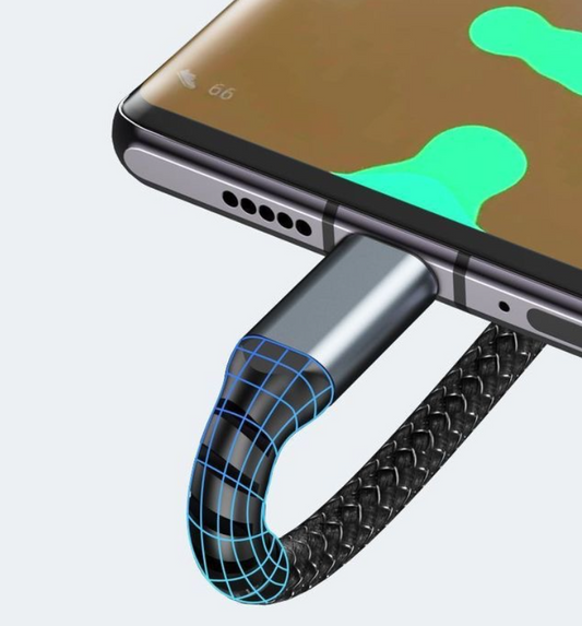 100W digital display light-emitting three in one fast charging one to three data cable suitable for Huawei Android Apple