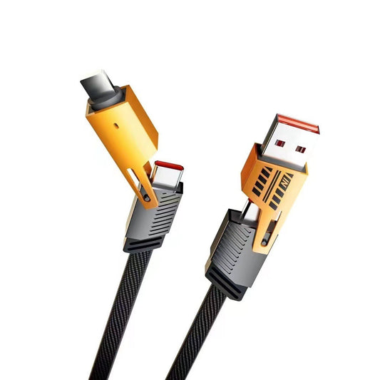 Mech Porcelain Data Cable 4-in-1 Super Fast Charging PD27W Dual Type-C65W Fast Charging Cable Multi functional